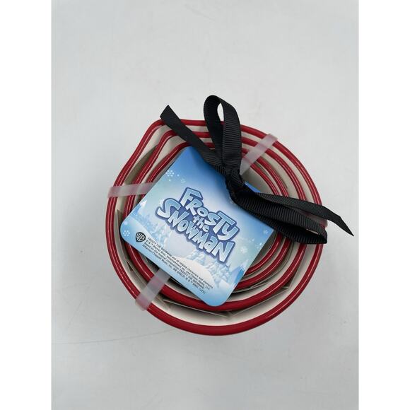 NEW Rae Dunn Winter Christmas Frosty the Snowman Nesting Measuring Cups Set of 4 - Picture 4 of 6